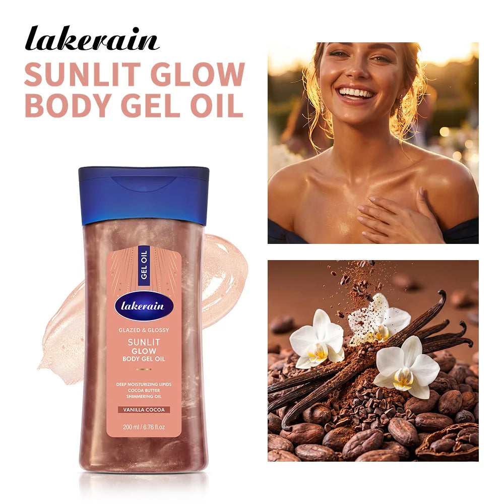 Radiant Body Gel Oil and Moisturizing Skin Treatment for Daily Glowing Hydration