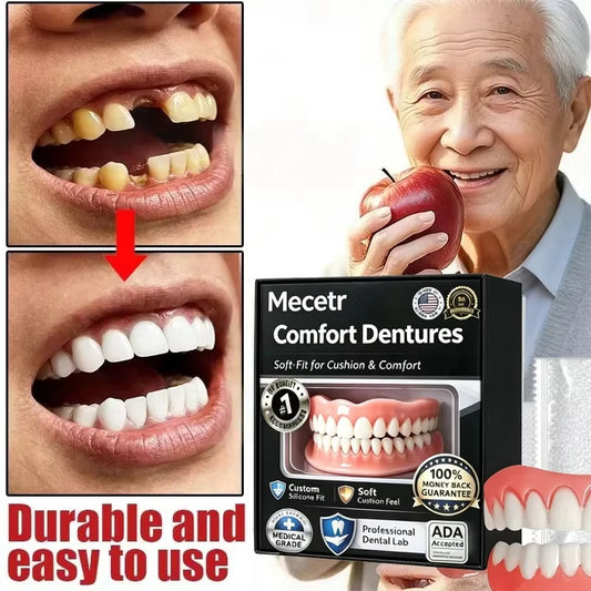 Adjustable Dentures and Cosmetic Teeth Set for Adults and Elderly Daily Support