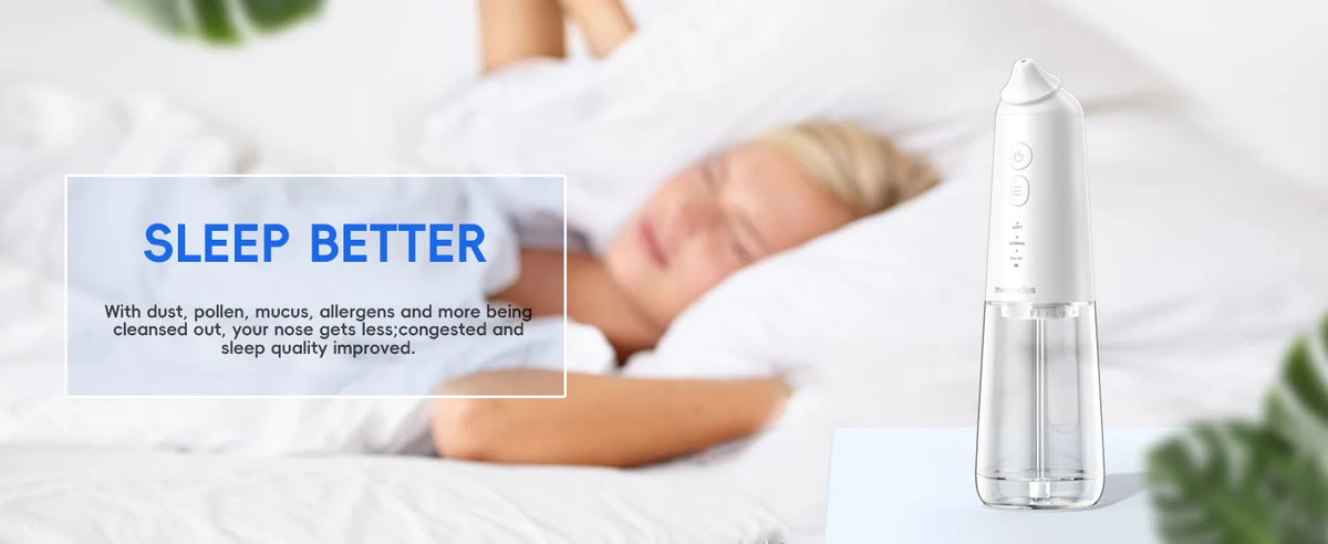 Electric Nasal Irrigator and Sinus Rinse Machine for Daily Allergy Relief at Home