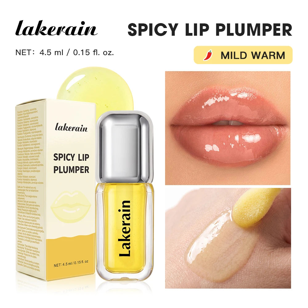 Spicy Lip Plumper and Volumizing Gloss for Fuller Lips for Daily Makeup Looks
