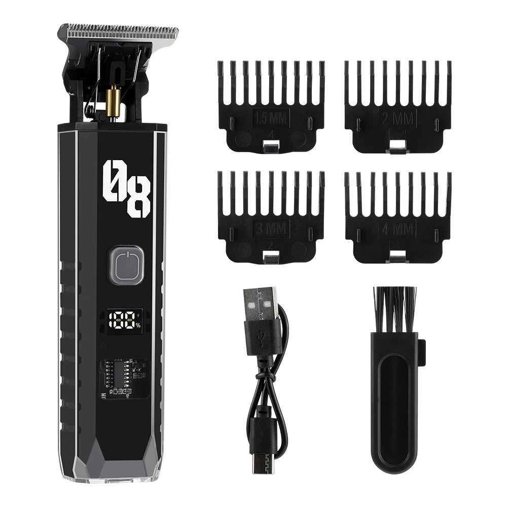 Hair Clipper and Electric Trimmer for Professional Grooming and Home Haircuts