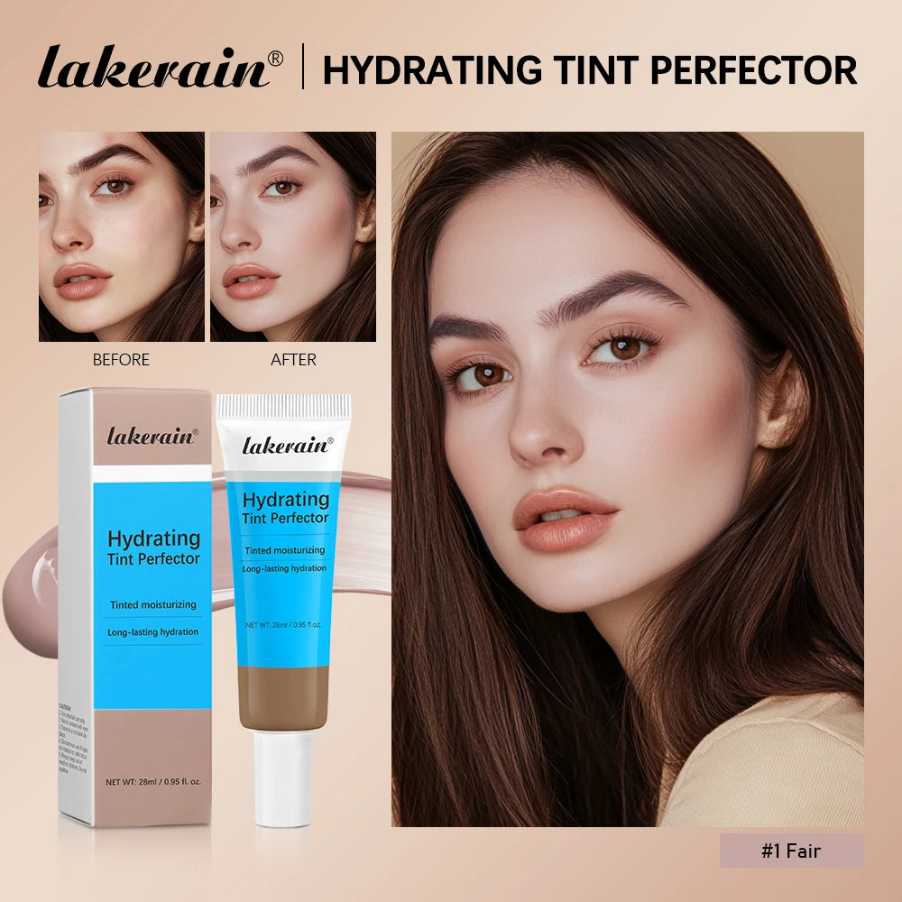 Hydrating Tinted Foundation and Moisturizing Concealer for Smooth Daily Makeup - 1