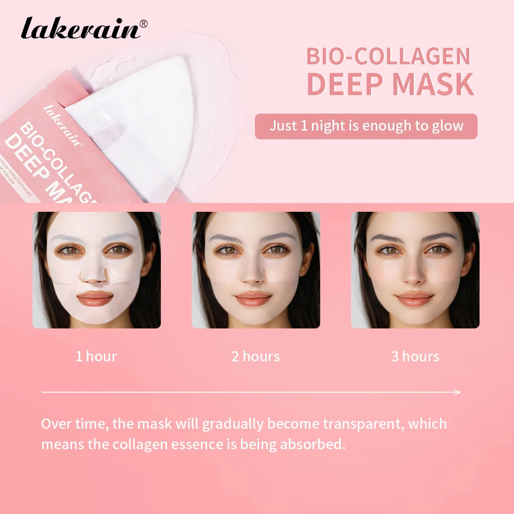 Collagen Deep Face Mask and Hydrating Overnight Sheet for Radiant Skin Care - 4