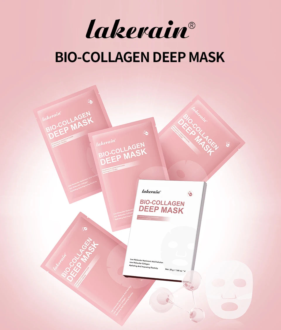 Collagen Deep Face Mask and Hydrating Overnight Sheet for Radiant Skin Care