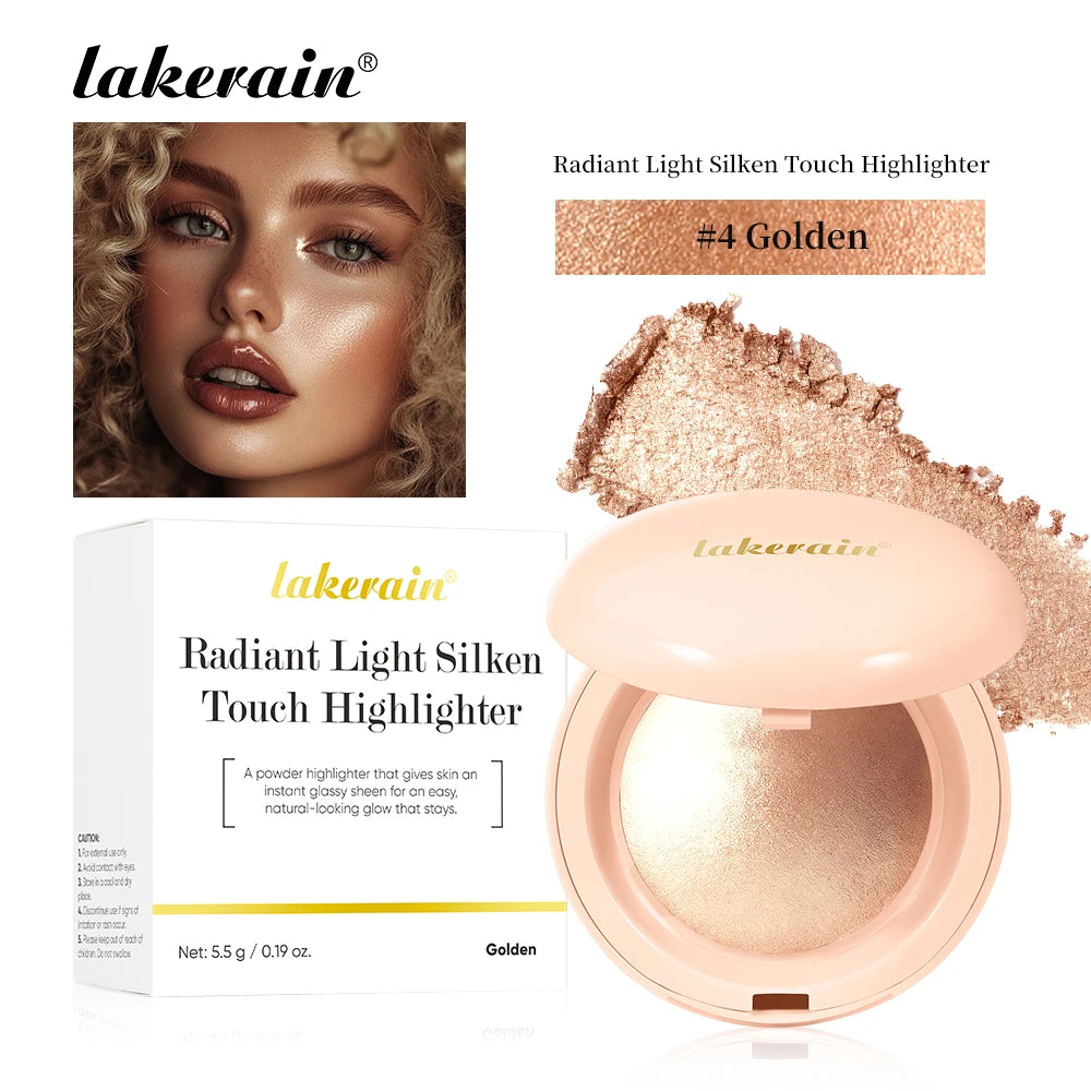 Shimmer Highlighter Powder and Face Illuminator for Glowing Radiant Makeup