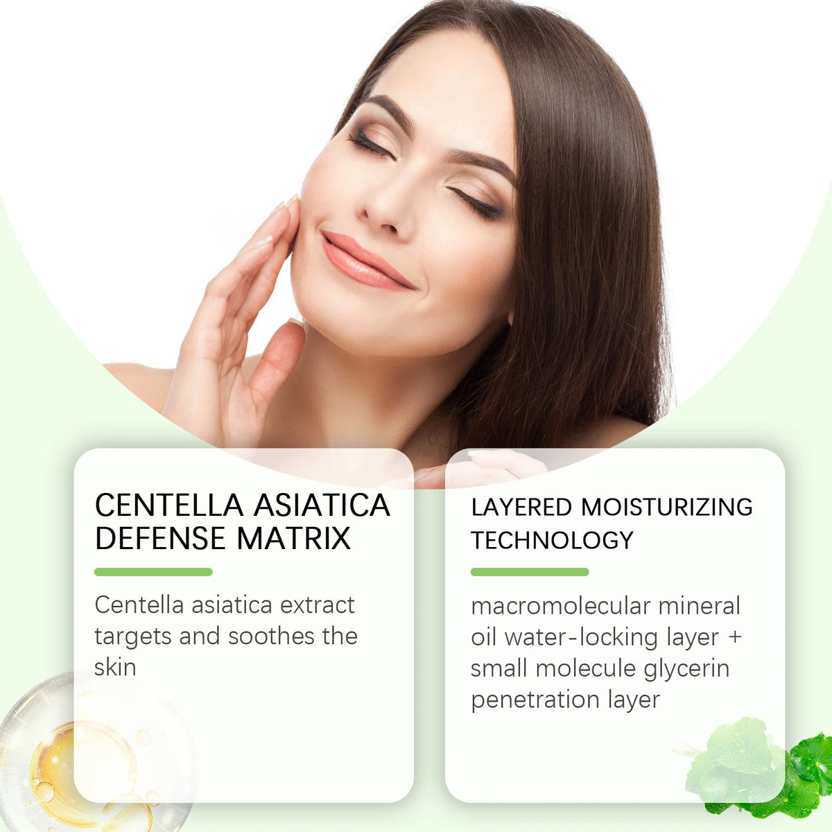 Centella Asiatica Soothing Cream and Calming Moisturizer for Sensitive Skin