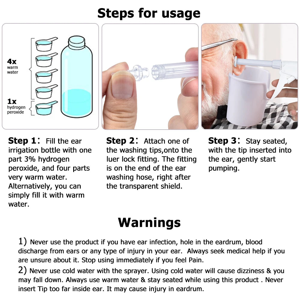 Electric Ear Wax Removal System and Ear Irrigation Cleaner for Home Ear Care Use - 25