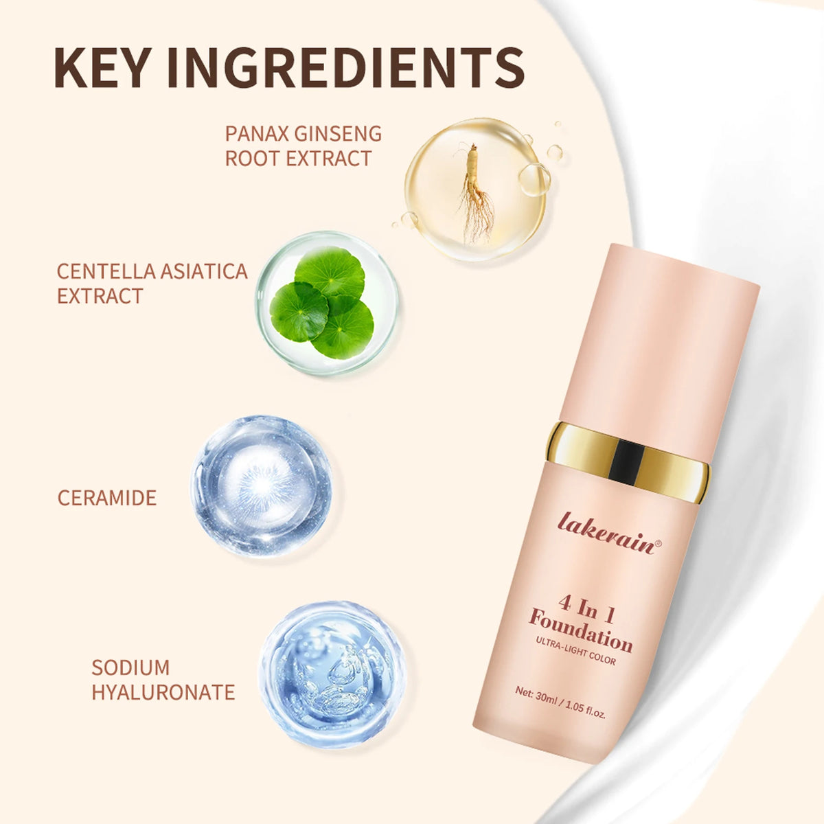 Color Changing Foundation and Face Concealer for Daily Makeup and Sun Protection