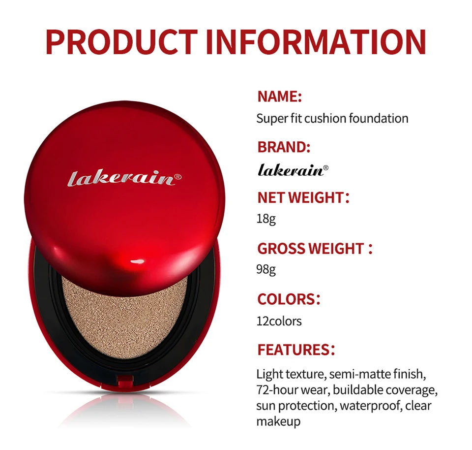 Air Cushion Foundation and CC Cream Concealer for Daily Flawless Skin Makeup - 15