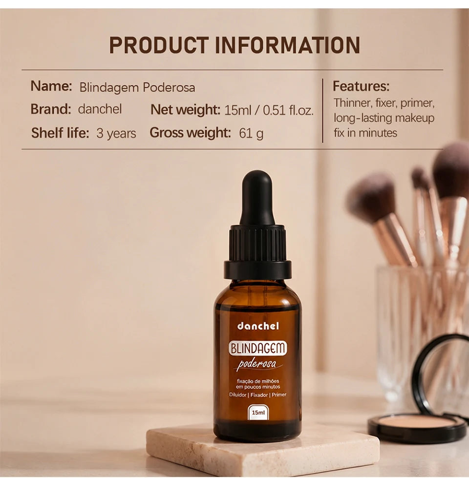 Makeup Primer and Face Fixer Serum for Long Lasting Waterproof Foundation Application