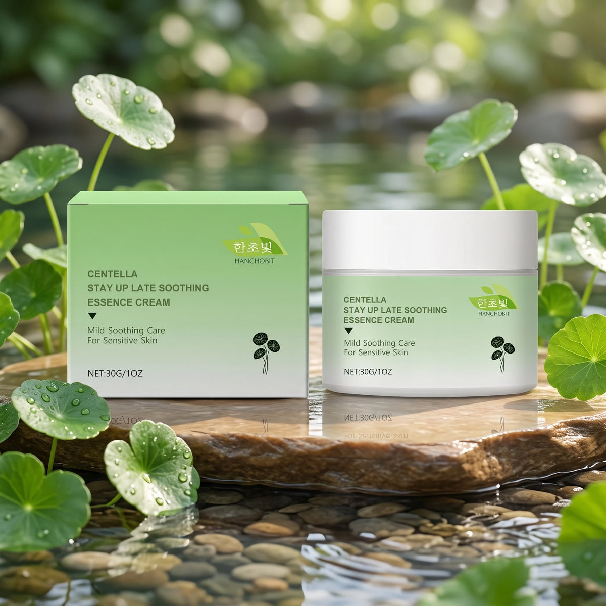Centella Asiatica Soothing Cream and Calming Moisturizer for Sensitive Skin