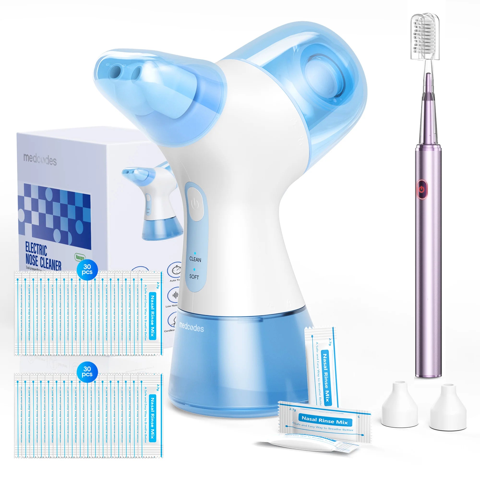 Nasal Irrigation System and Sinus Rinse Kit for Daily Congestion Relief Care - 28