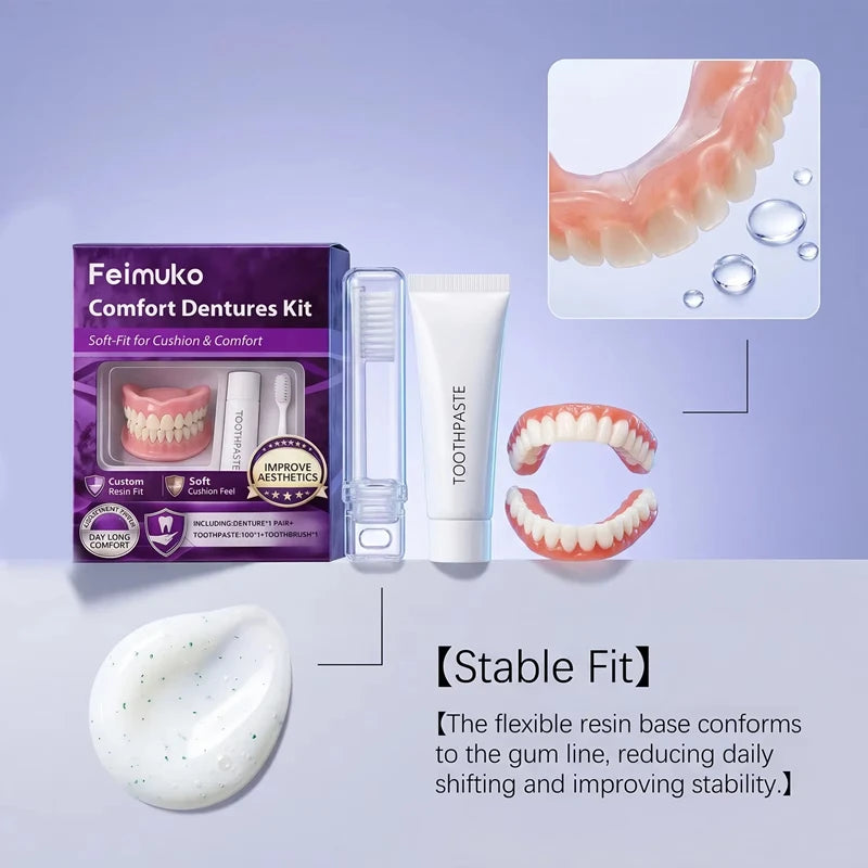 Silicone Dentures and False Teeth for Instant Smile Enhancement for Daily Comfort - 4