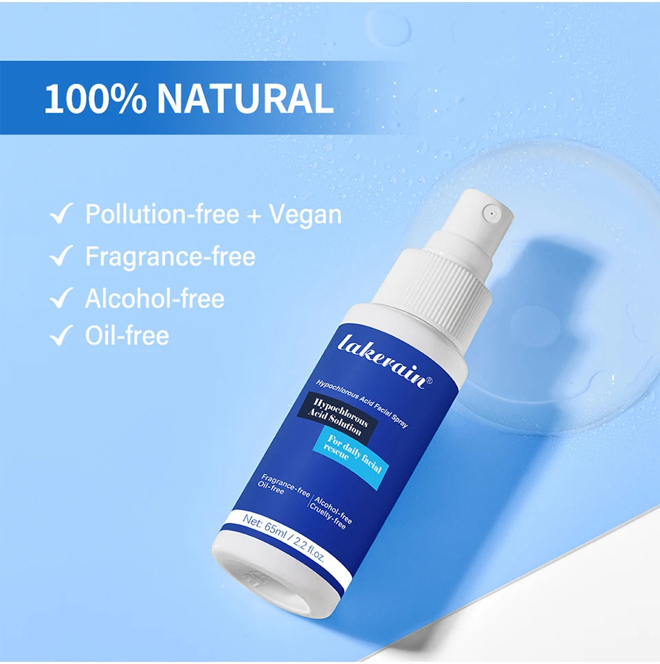 Hypochlorous Acid Facial Spray and Skin Toner Mist for Daily Redness Relief