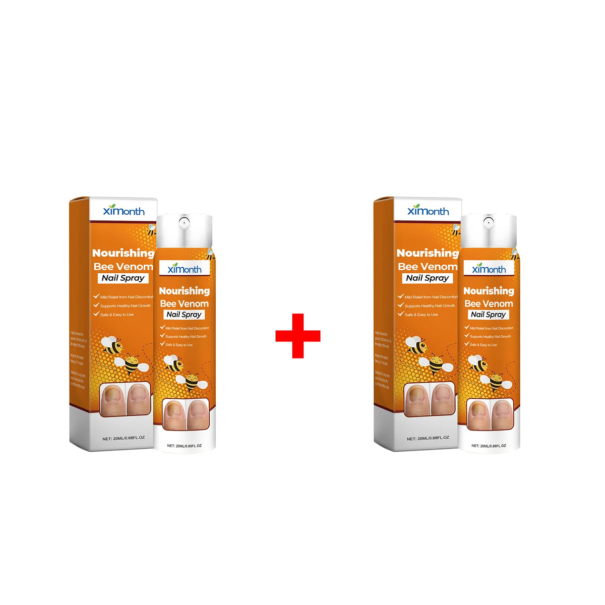 Bee Venom Nail Spray and Fungus Treatment for Restoring Damaged and Brittle Nails