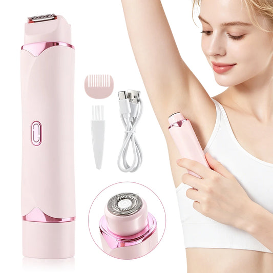 Electric Shaver and Bikini Trimmer for Ladies to Remove Body Hair Painlessly