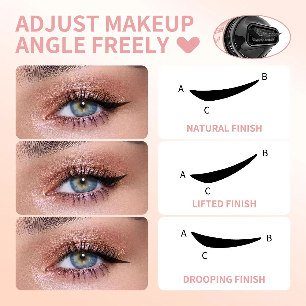 Liquid Eyeliner Stamp and Winged Eyeliner Pen for Perfect Quick Eye Makeup Looks
