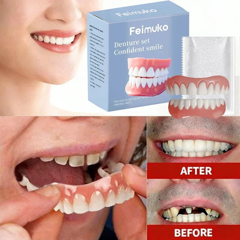 Temporary Dentures and Cosmetic Fake Teeth for Instant Smile Confidence Care - 8