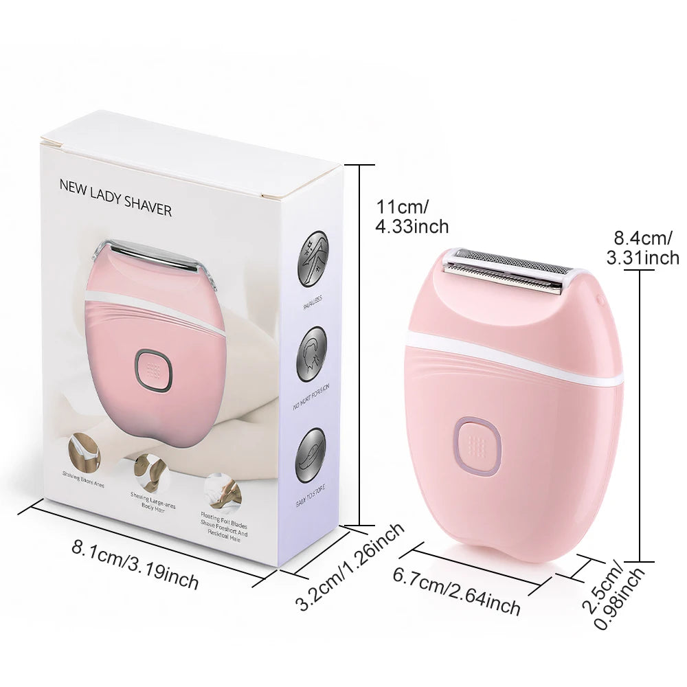 Electric Foil Shaver and Portable Hair Trimmer for Smooth Full Body Grooming