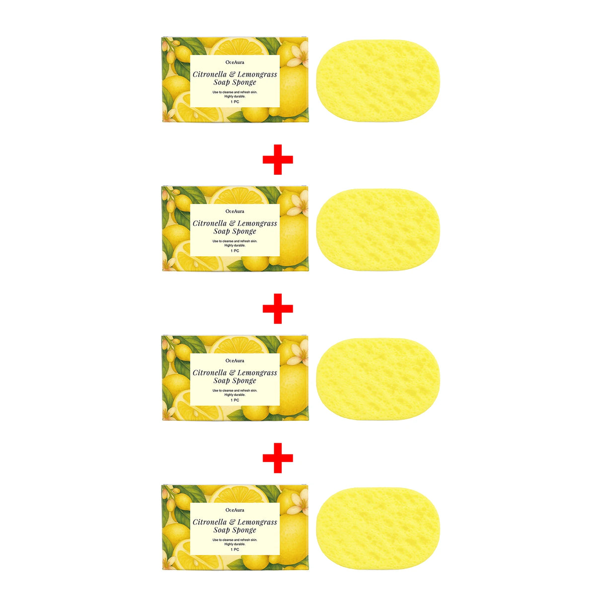Exfoliating Bath Sponge and Body Scrubber for Daily Skin Cleansing and Refreshing