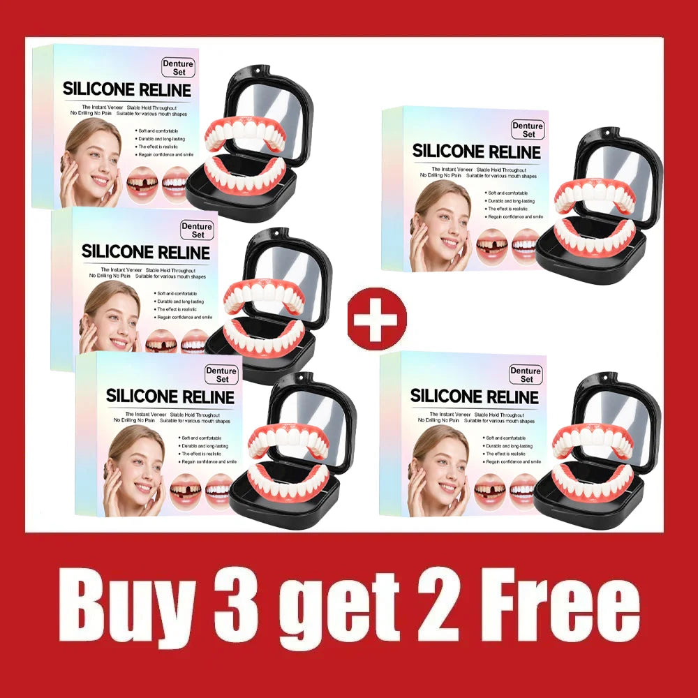 Silicone Dentures and Cosmetic False Teeth for Instant Smile Improvement at Home - 13