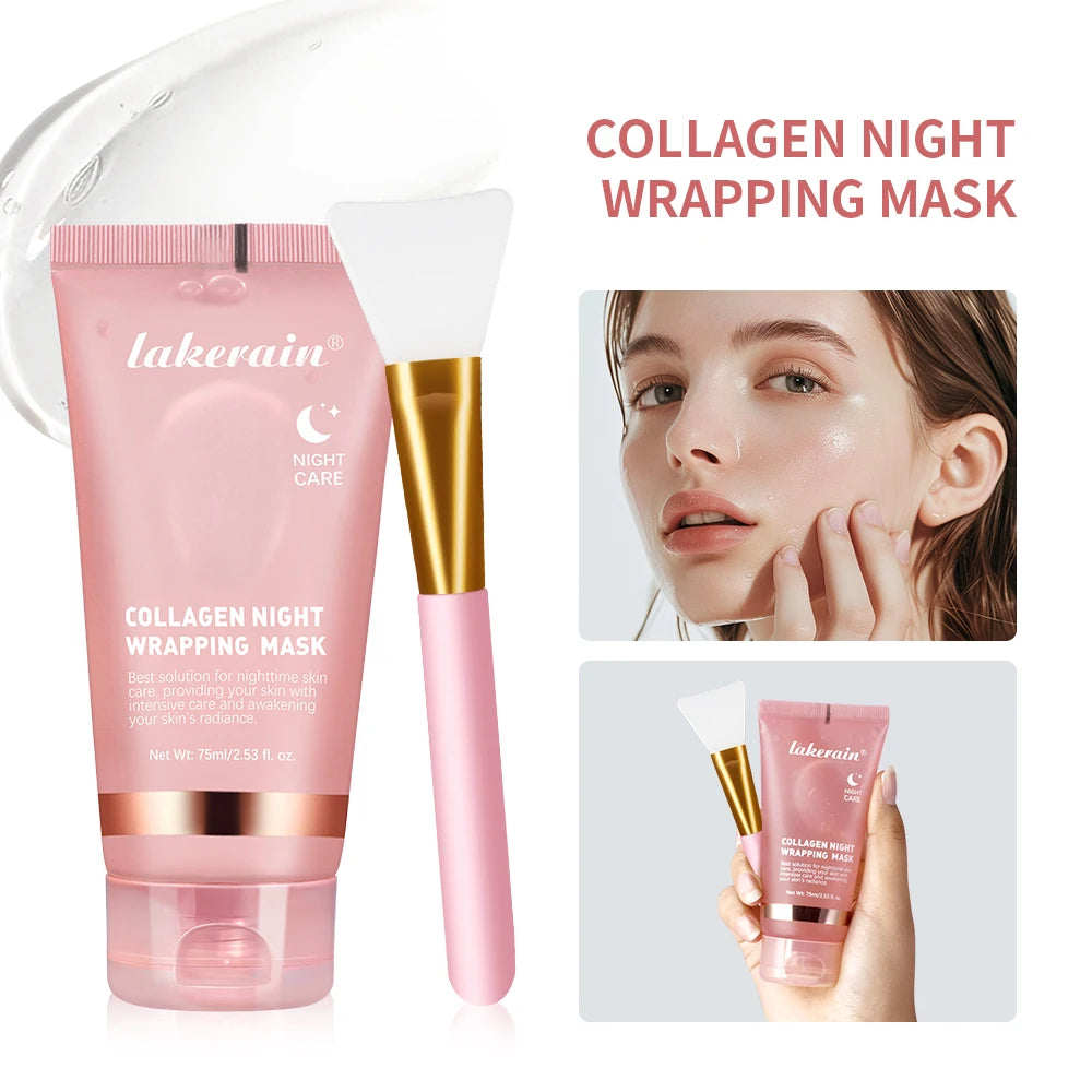 Collagen Night Wrapping Mask and Peel Off Facial Treatment for Overnight Repair - 34