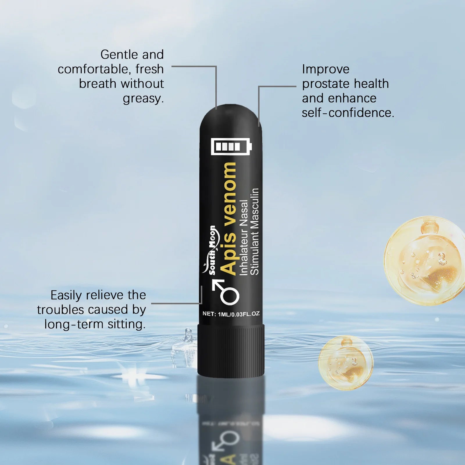 Nasal Sniffing Stick and Apis Venom Inhaler for Men Seeking Daily Wellness Support - 4