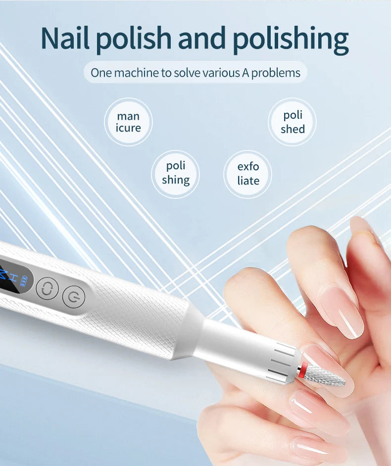 Cordless Nail Drill and Electric Nail File for Salon Quality Manicure at Home - 9