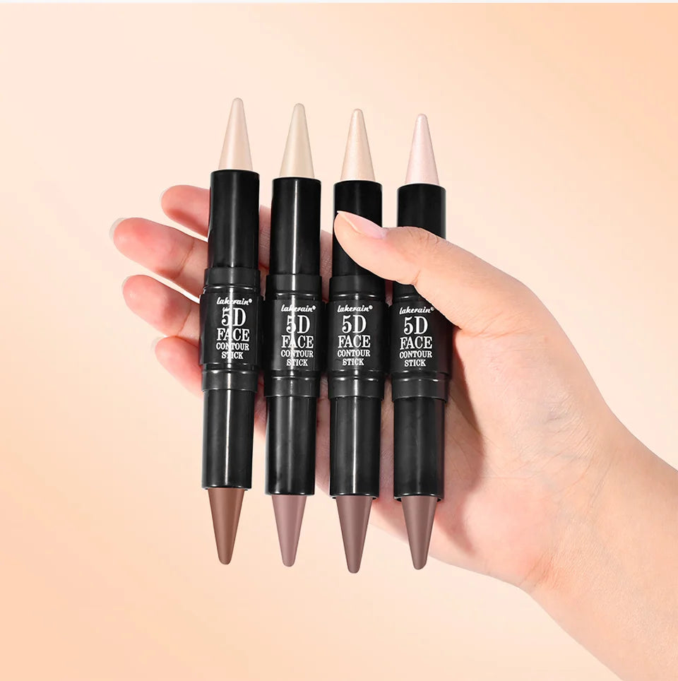 Dual Ended Contour Stick and Face Highlighter for Perfect Sculpted Makeup Looks - 17