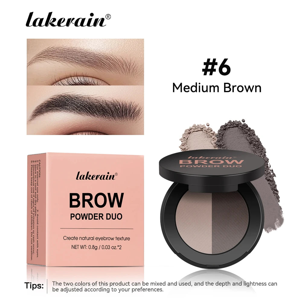 Brow Powder Duo and Eyebrow Enhancer for Natural Defined Eyebrows and Contouring - 19