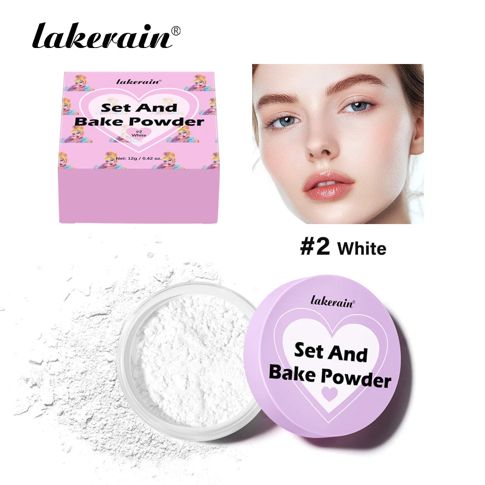 Loose Baking Setting Powder and Face Finishing Dust for Long Lasting Matte Makeup