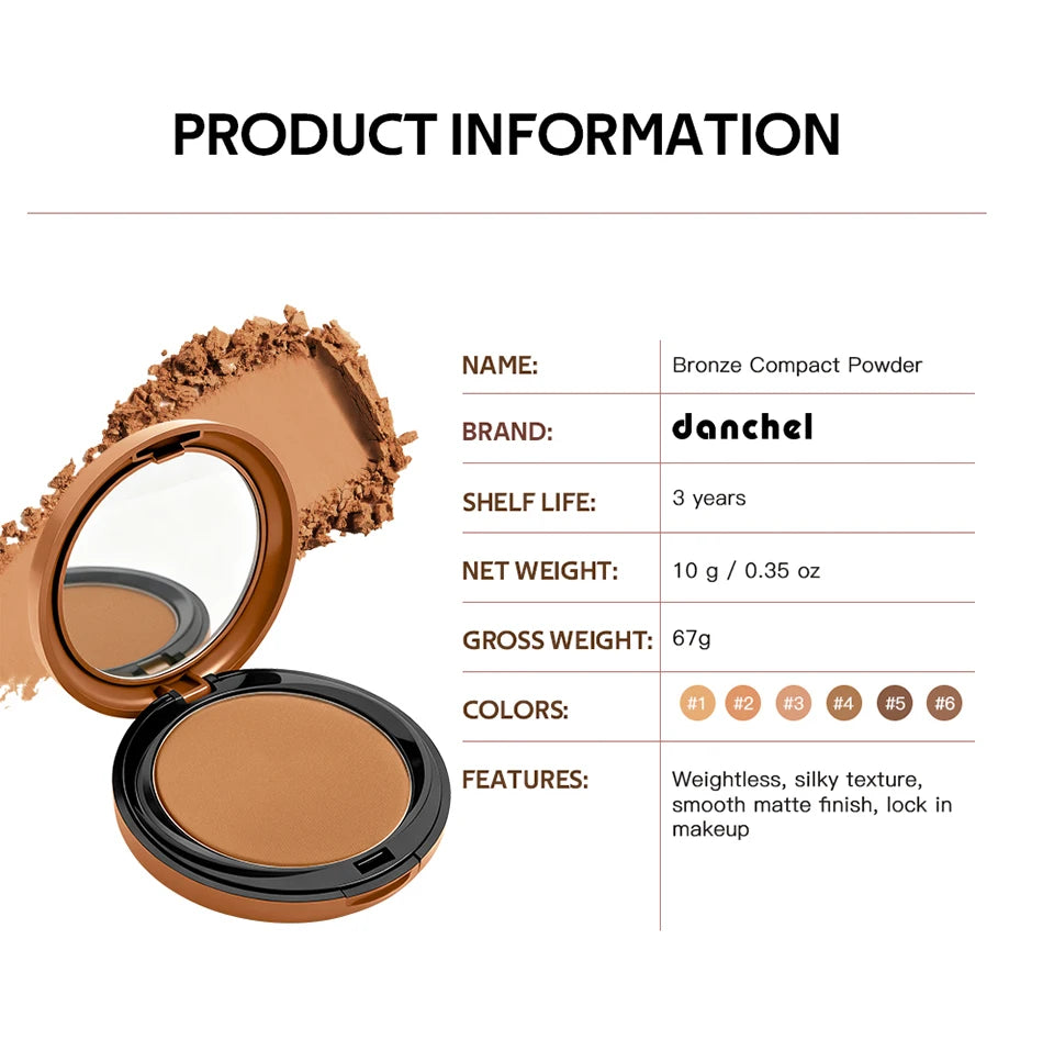 Matte Bronze Powder and Pressed Setting Powder for a Natural Sun Kissed Look - 16