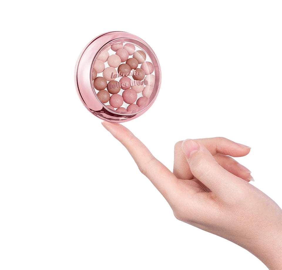 Roller Blush and Shimmer Powder Beads for Natural Glowing Cheek Makeup - 19