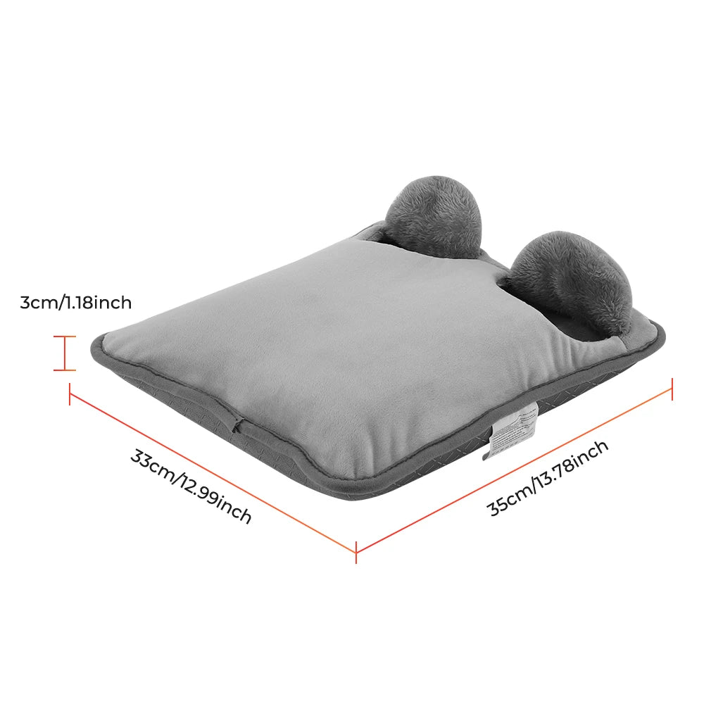 USB Foot Warmer and Electric Heating Pad for Cold Feet at Home or Office