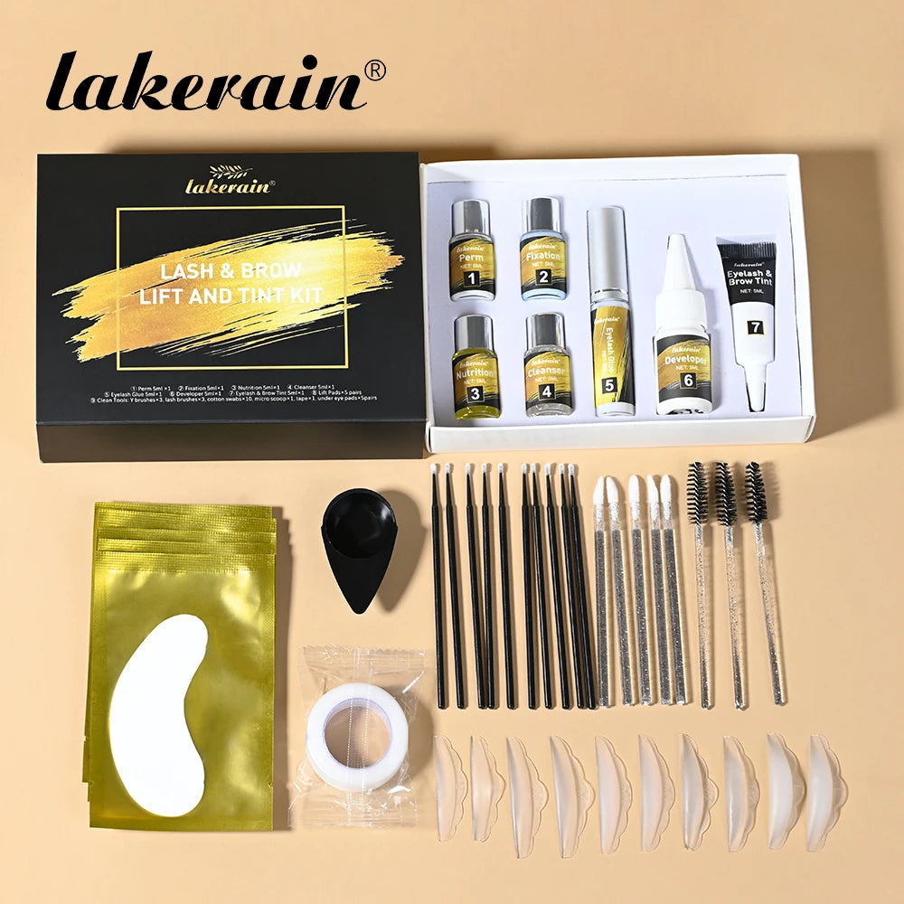 Lash Lift and Brow Tinting Kit and Eyelash Perm Set for Professional Salon Use - 6