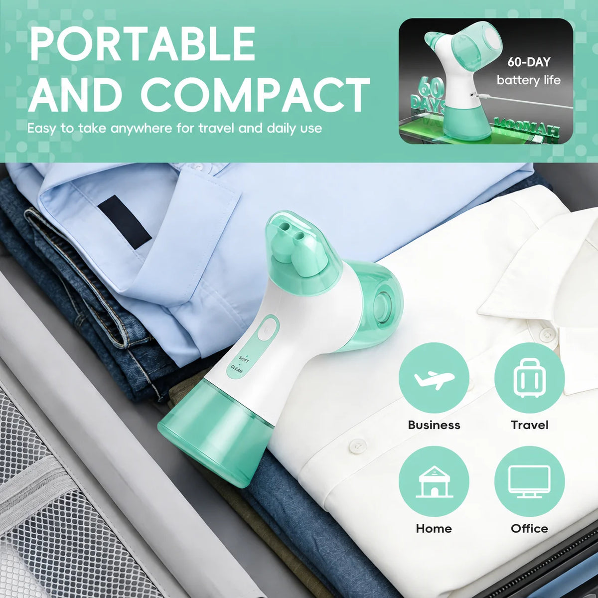 Electric Nasal Irrigator and Sinus Rinse Machine for Daily Allergy Relief