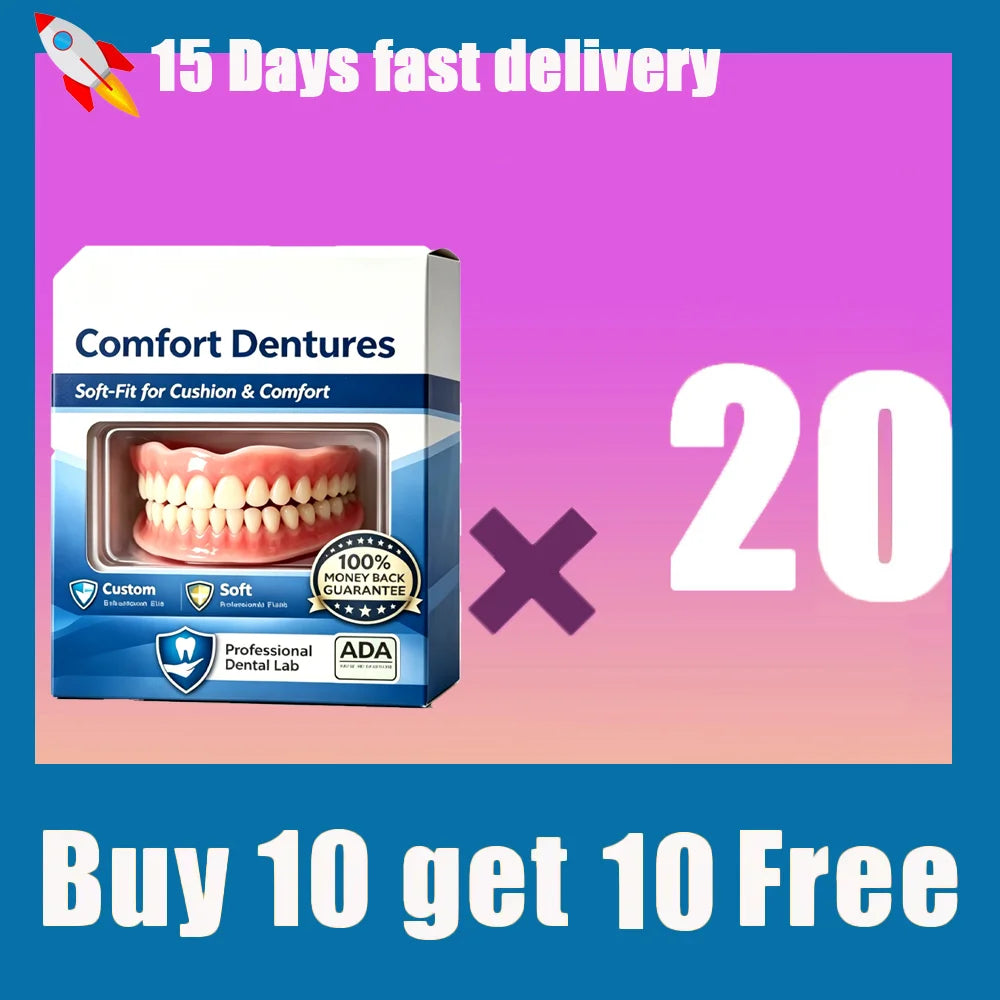 Flexible Silicone Dentures and Fake Teeth Kit for a Natural Smile and Comfort - 8