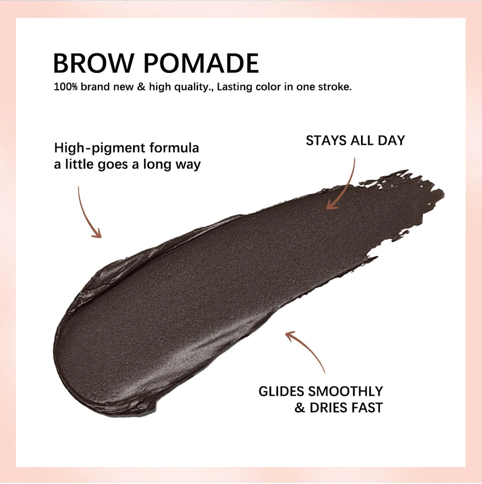 Brow Pomade and Eyebrow Enhancer Gel for Long Lasting Natural Looking Makeup - 12