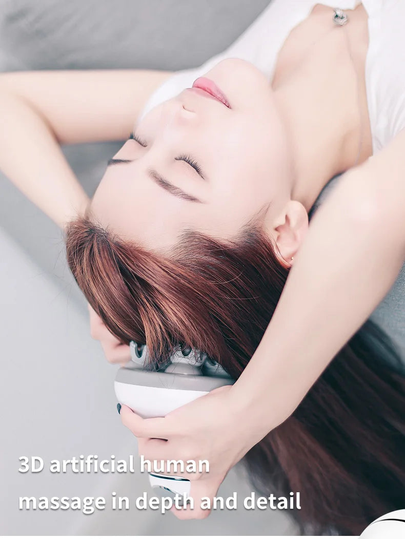 Electric Scalp Massager and Handheld Head Scratcher for Deep Stress Relief - 12