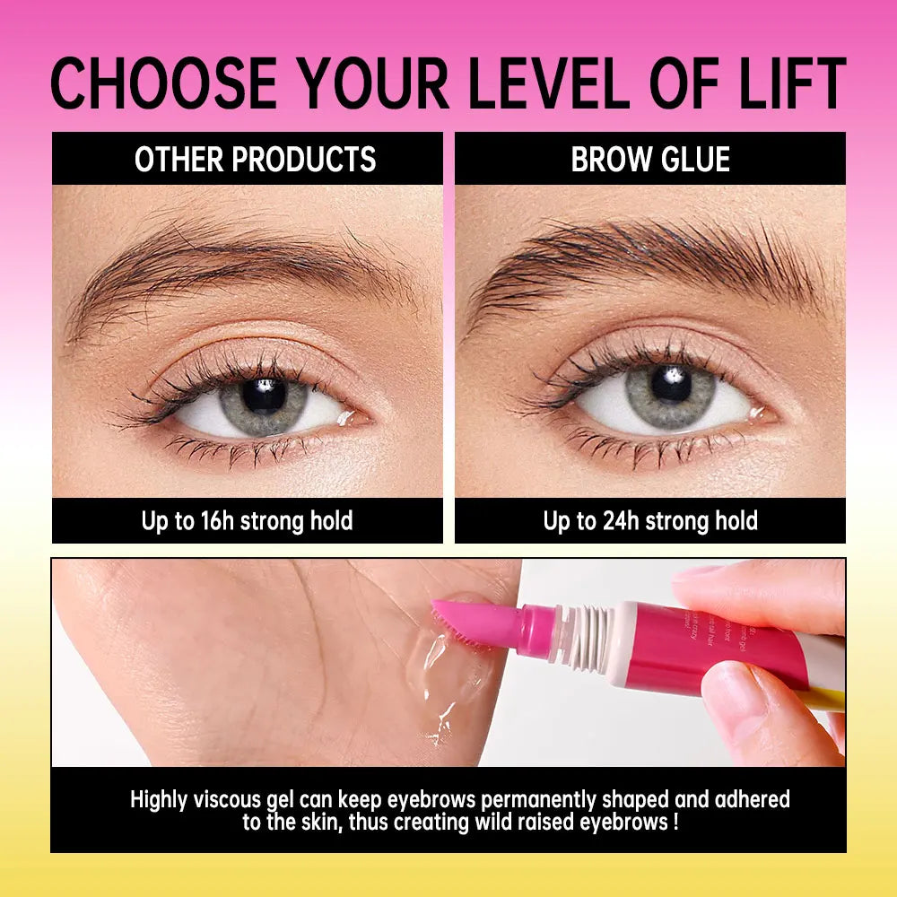 Brow Lamination Gel and Eyebrow Styling Glue for Long Lasting Defined Brows - 4