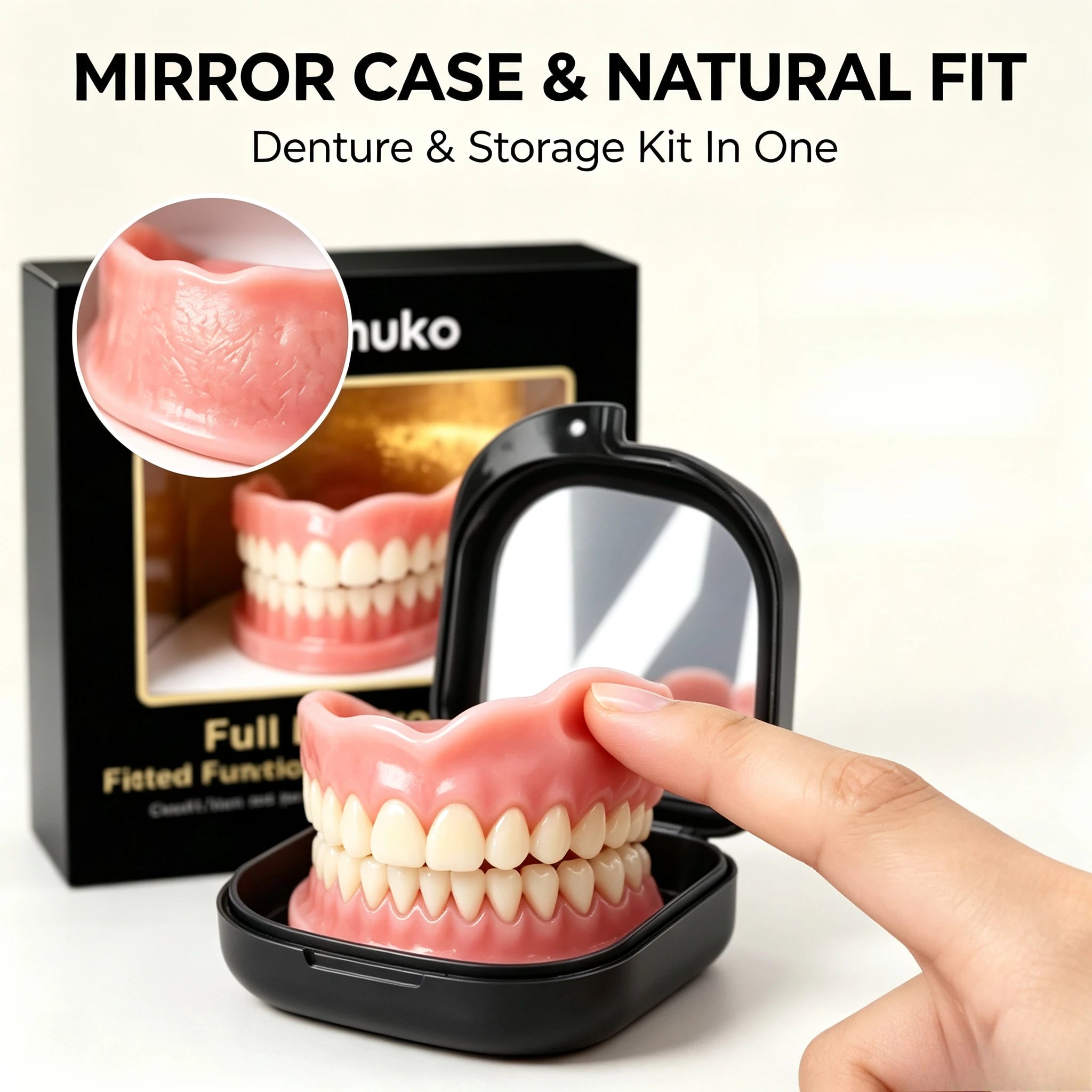 Silicone Snap On Dentures and Instant Smile Veneers for Daily Oral Care Use - 1