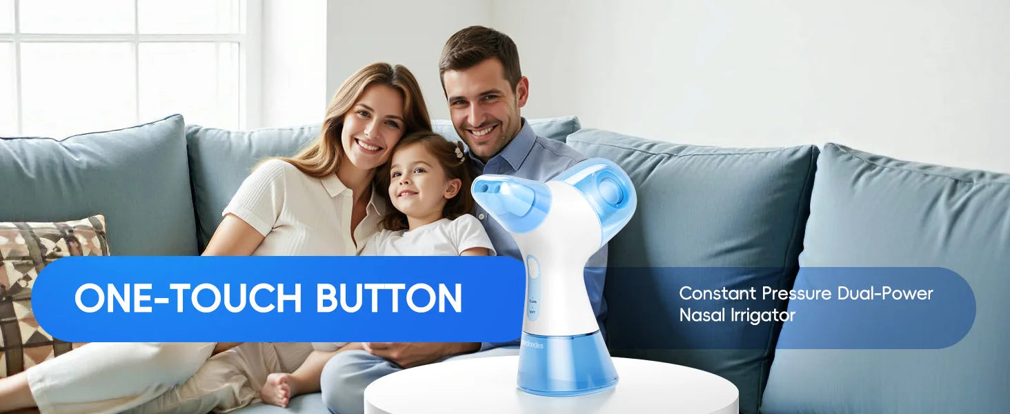 Nasal Irrigation System and Sinus Rinse Kit for Daily Congestion Relief Care - 20
