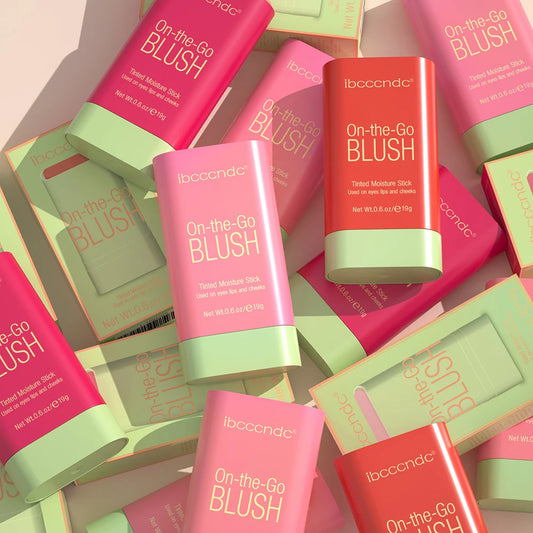 Cream Blush Stick and Tinted Moisture Stick for Radiant Natural Makeup Looks