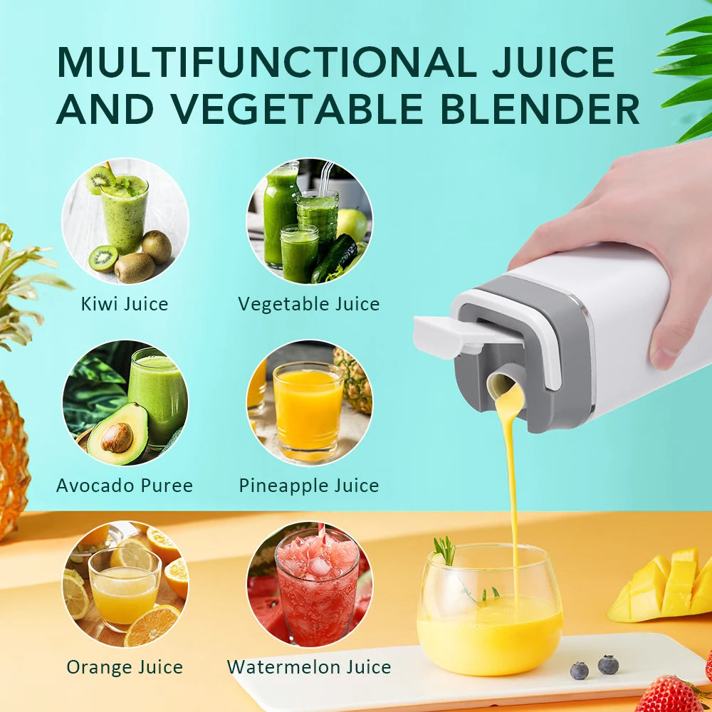 Portable Juicing Cup and Personal Blender for Healthy Drinks on the Go