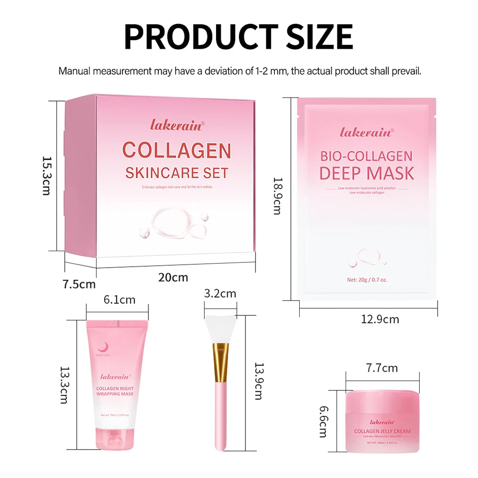 Collagen Skincare Set and Facial Moisturizer for Daily Deep Hydration Routine - 16