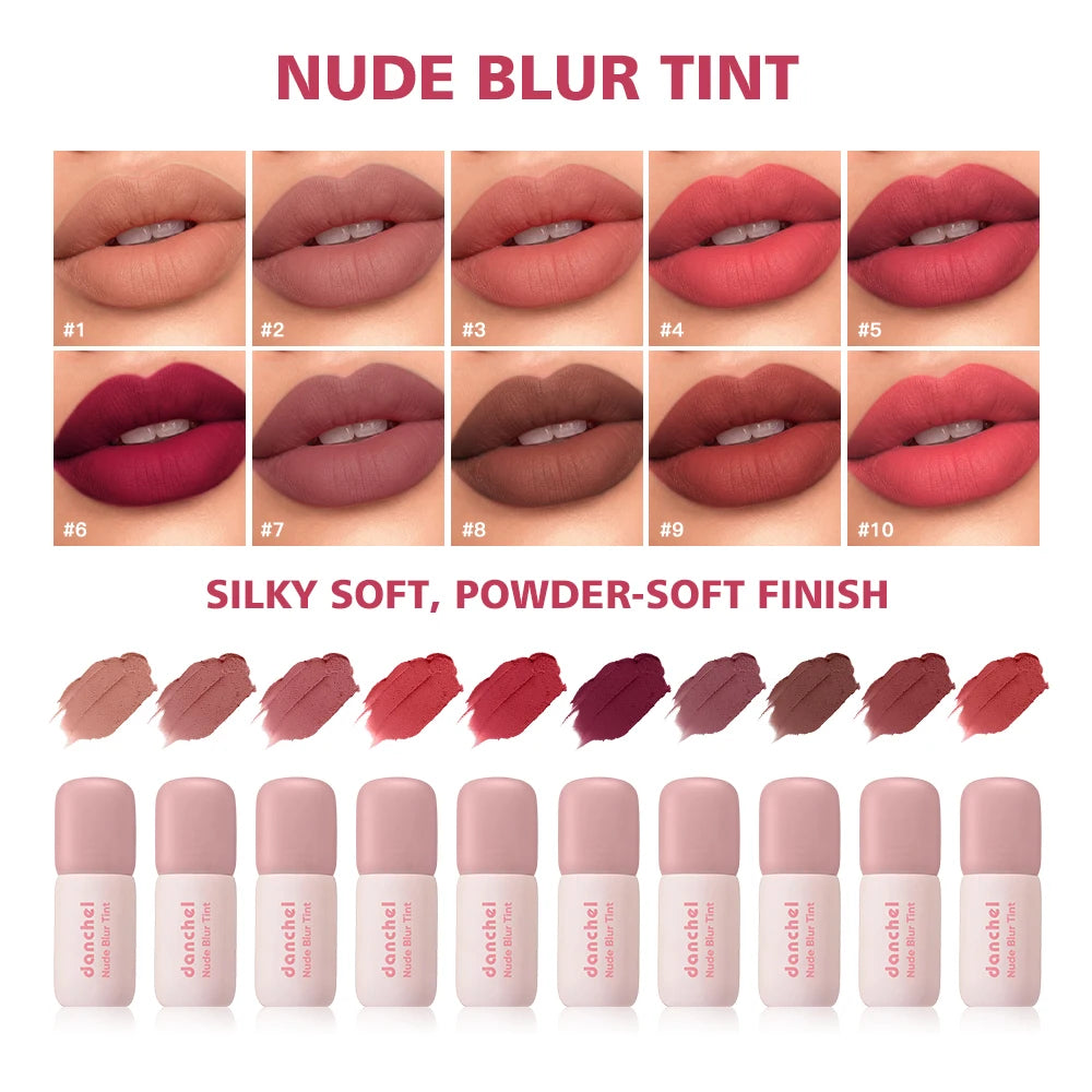 Nude Blurring Lip Tint and Velvet Cheek Blush for a natural everyday look