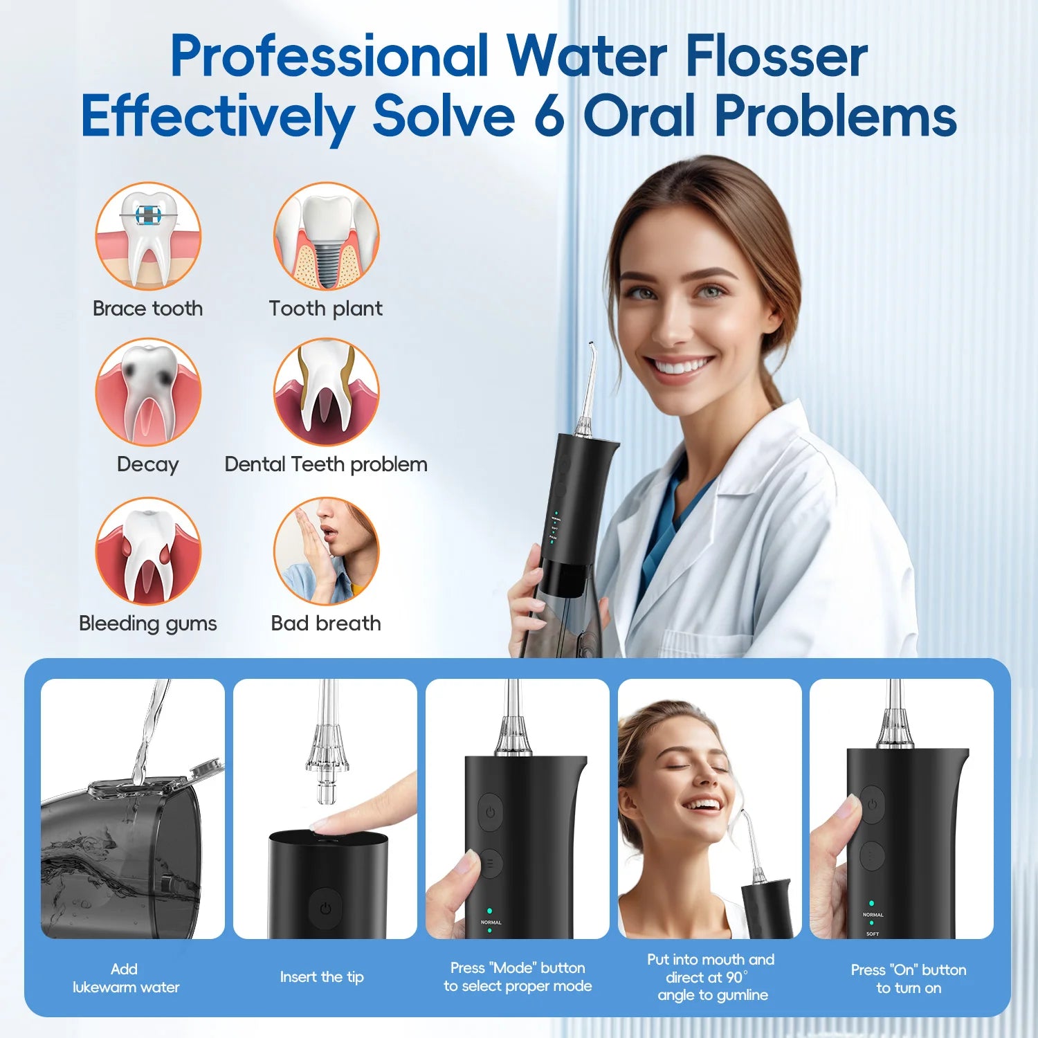 Water Flosser and Electric Toothbrush Combo for Complete Oral Care Routine - 4