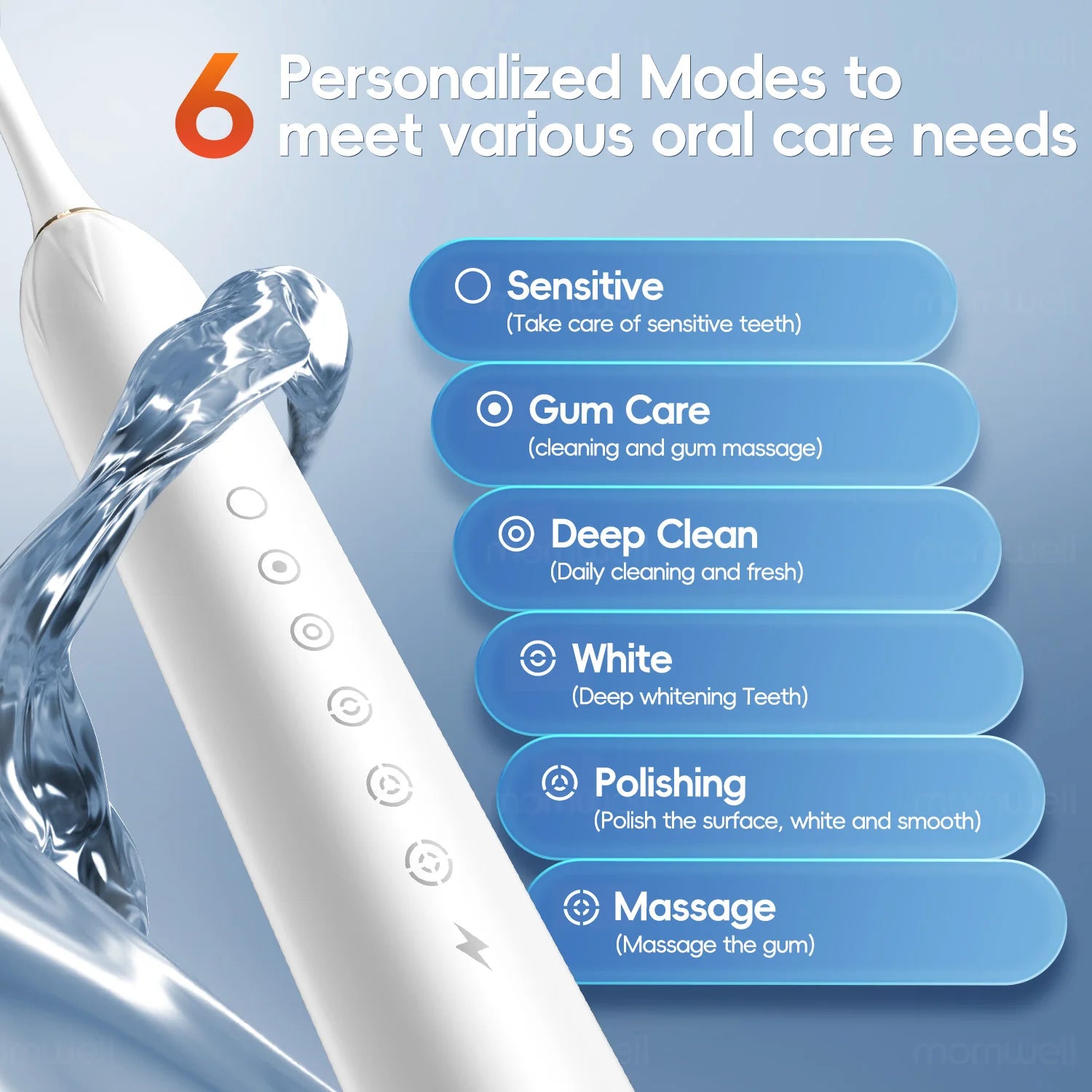Sonic Electric Toothbrush and Rechargeable Oral Care Tool for Daily Cleaning - 5