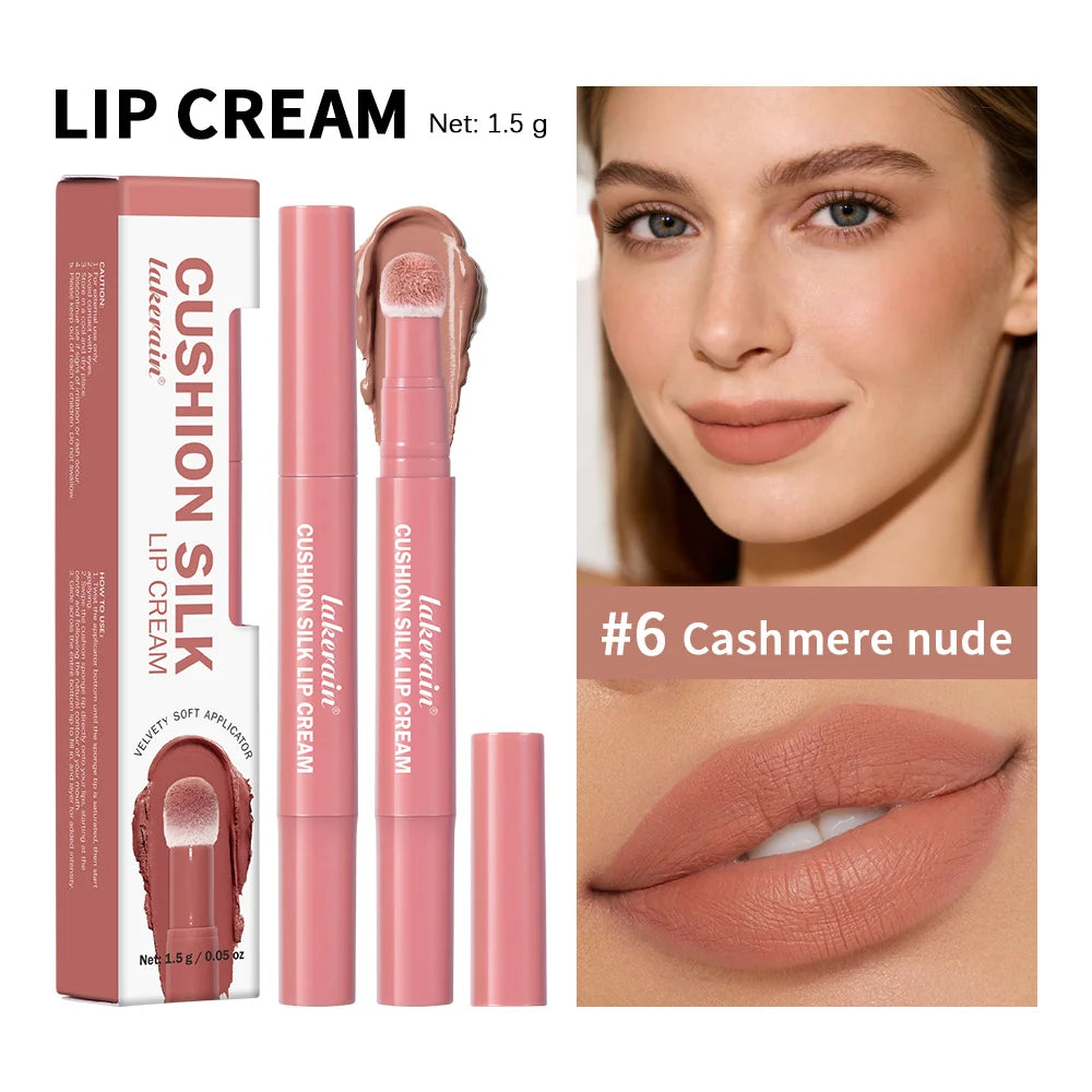 Cushion Silk Lip Cream and Matte Tint for Long Lasting Waterproof Makeup - 23
