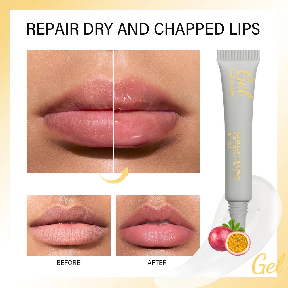 Peptide Lip Treatment and Moisturizing Gel for Dry Chapped Lips Daily Care - 2